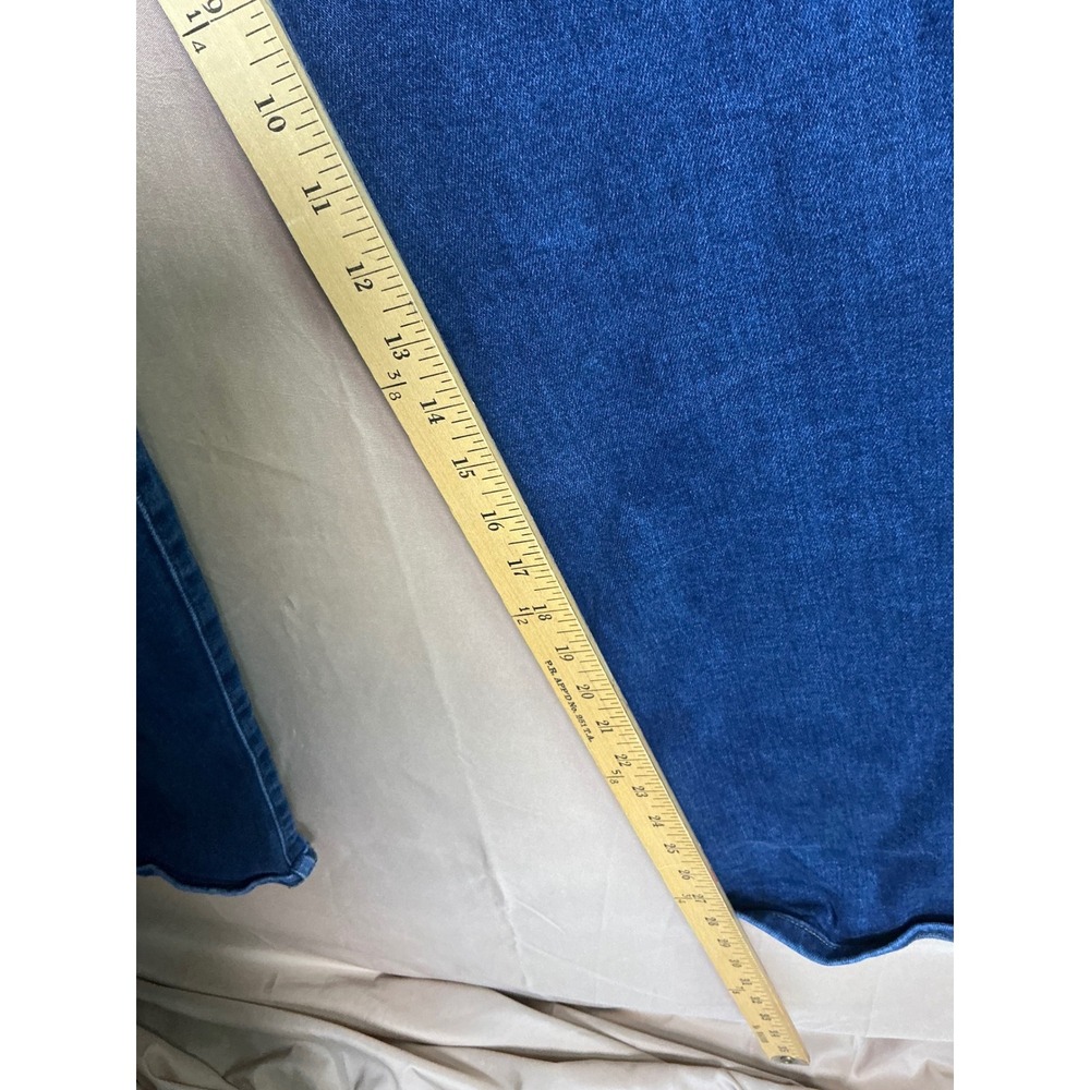 Lauren Conrad‎ Womens High Rise Straight Leg Jeans Dark Wash Size 16 - Picture 6 of 10